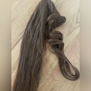 Brown wig ponytail